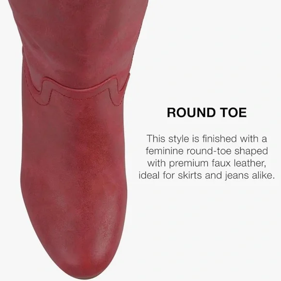 Journee Collection Langly Wide Calf Wedge Boot. Size 11 - Picture 6 of 9